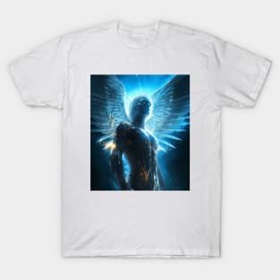 Funny Sayings Guardian Tech Angel Graphic Humor Original Artwork Silly Gift Idea T-Shirt